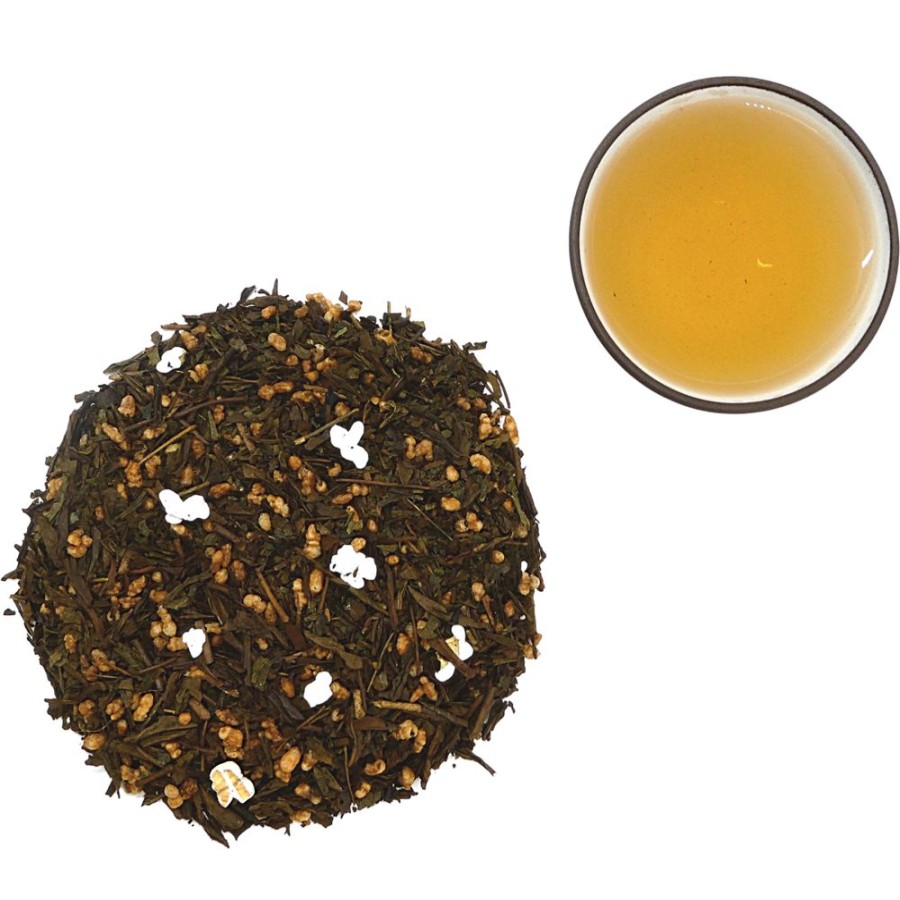 The Saras Tea Caddie Vert | Petit-Dejeuner Hojicha Genmai