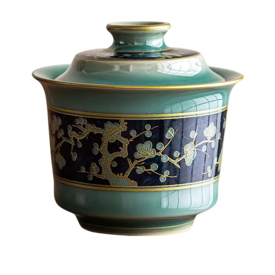 The The Culture of Tea Preparation | Gaiwan, Fer A Cheval Celadon, Porcelaine Turquoise Et Bleue