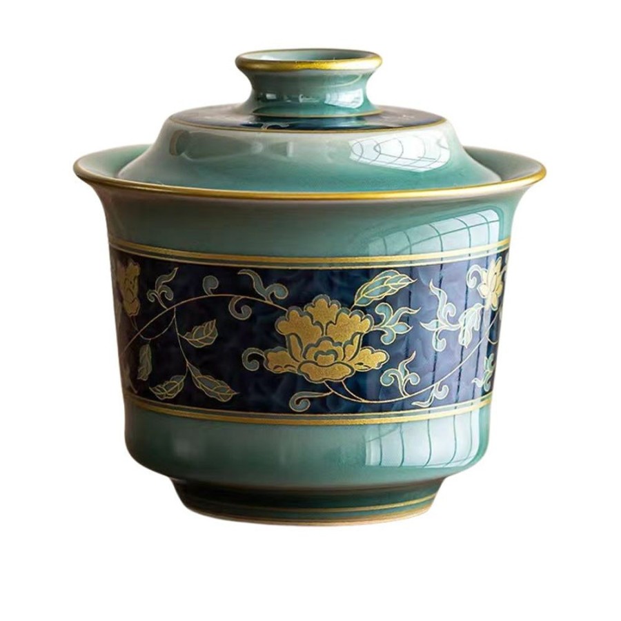 The The Culture of Tea Preparation | Gaiwan, Fer A Cheval Celadon, Porcelaine Turquoise Et Bleue